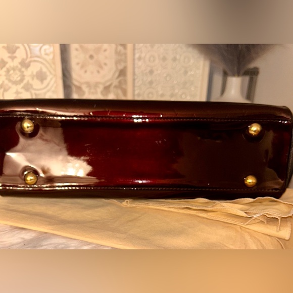 SOLD LOUIS VUITTON Amarante Monogram Vernis Melrose Avenue Bag - Picture 15 of 16